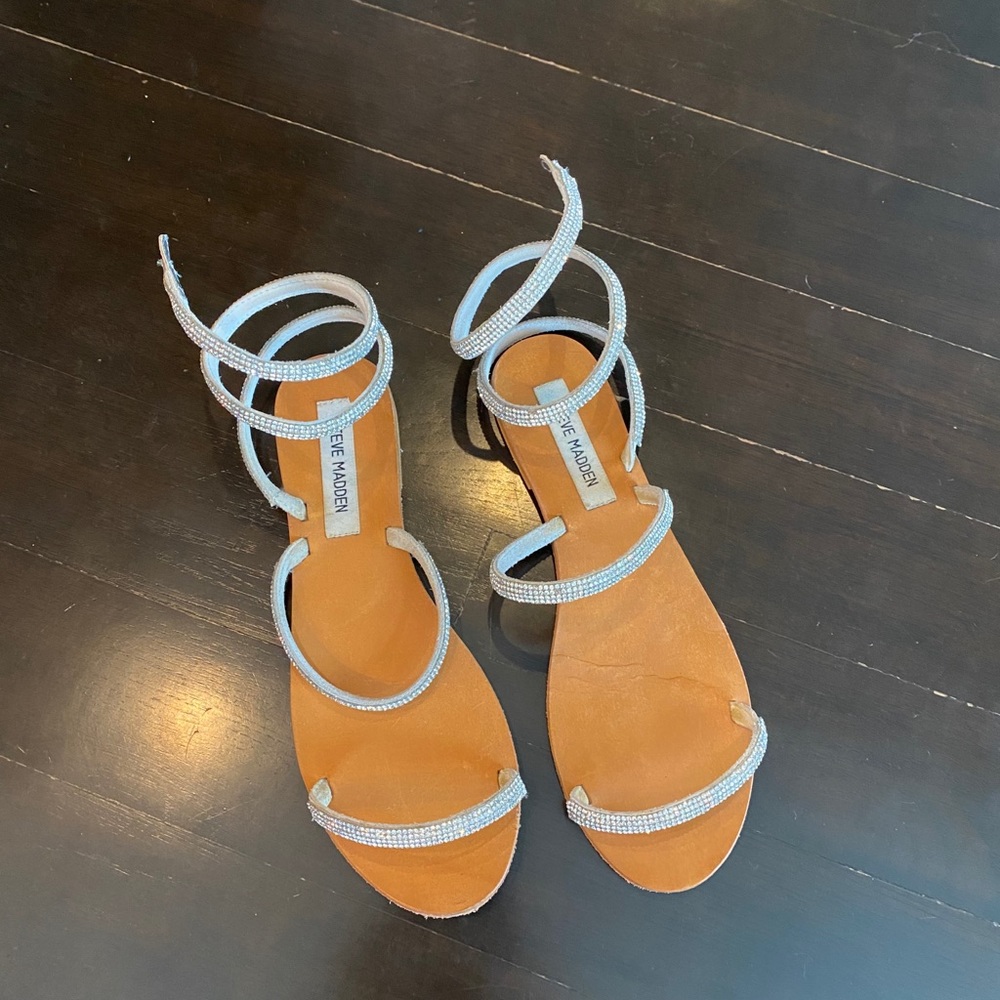 #1176 Steve Madden Sandals with Rhinestones